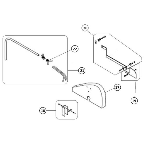 Blade Guard Assembly for Norton Clipper CM350B Masonry Saw