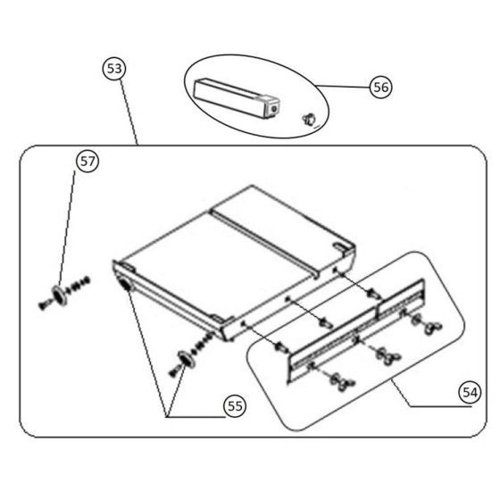 Table Assembly for Norton Clipper CM350B Masonry Saw