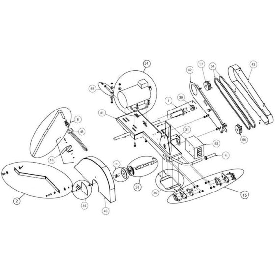 Cutting Head Assembly for Norton Clipper CM601 Masonry Saw