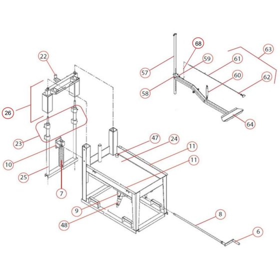 Frame Assembly for Norton Clipper ISM Masonry Saw