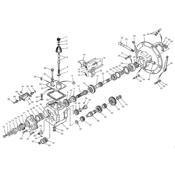 Newage 40M Gearbox Assembly