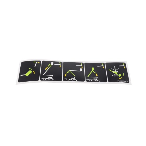Label-Trailer Levers 5-Universal for Niftylift 120T (TM34T), 170 (TM50) Access Platform - P14927