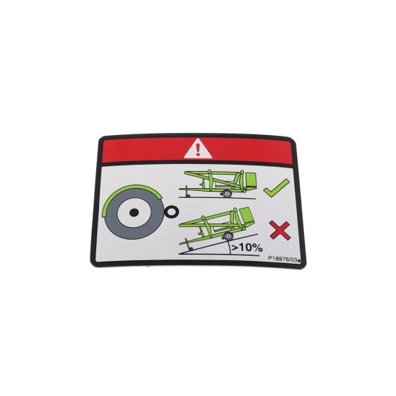Label-T.Drive On Slope-Universal for Niftylift 120T (TM34T), 170 (TM50) Access Platforms - P18976