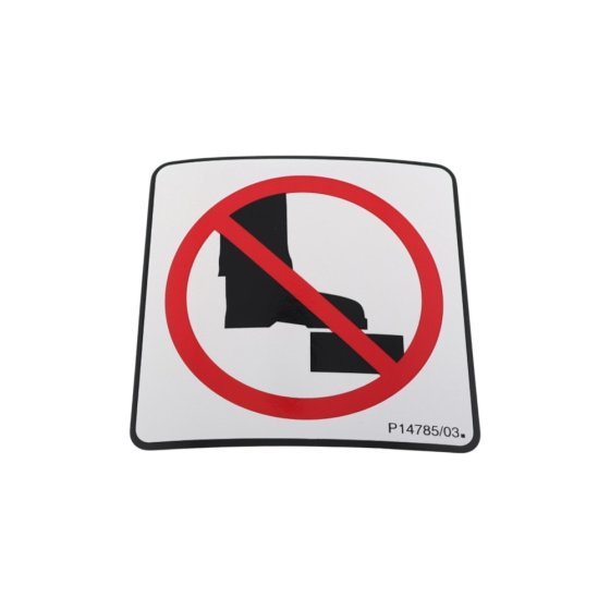 Label - No Step (HT) R/B P14785 - Genuine Niftylift