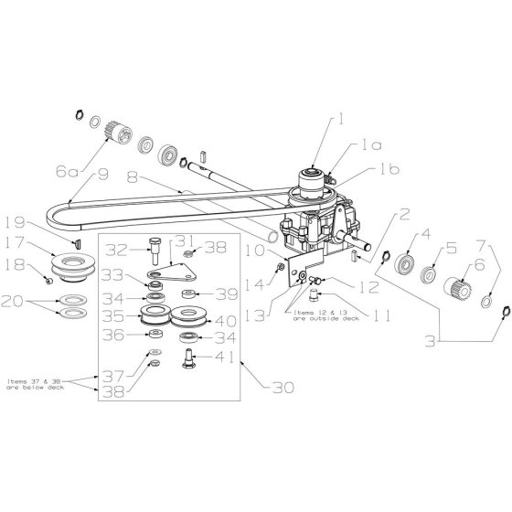 Gearbox Assembly for Morrison Mower