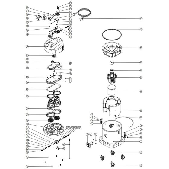 Numatic CTD570 Assembly