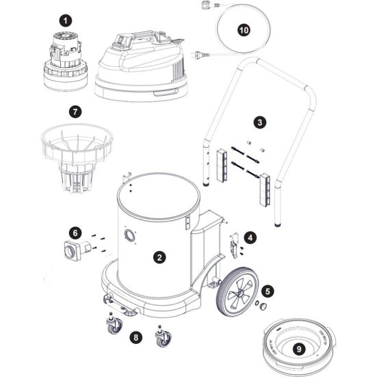 Numatic CV900 Assembly
