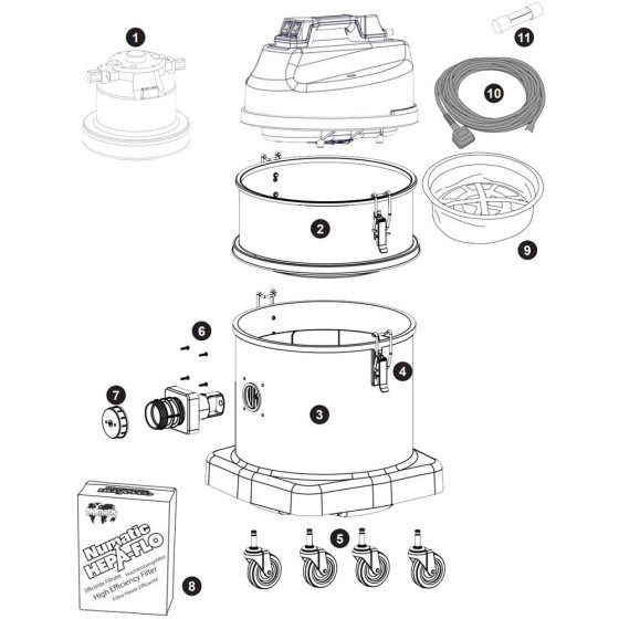 Numatic MED570 Assembly