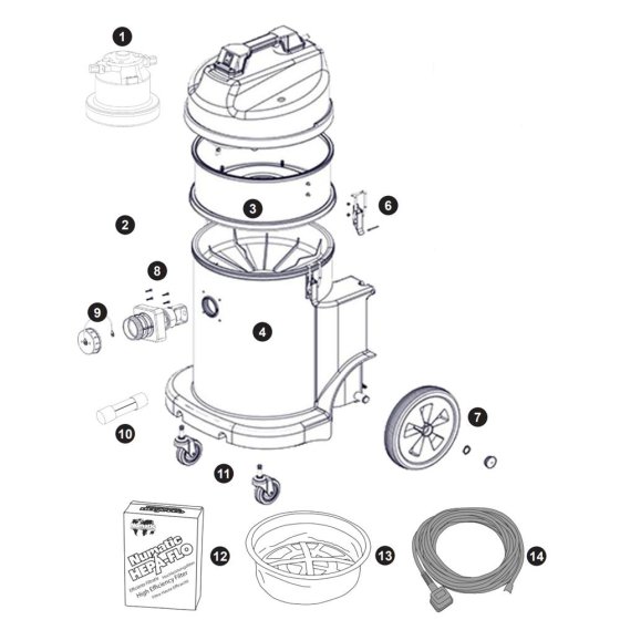 Numatic MED900 Assembly