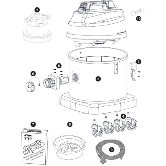 Assembly for Numatic NED570
