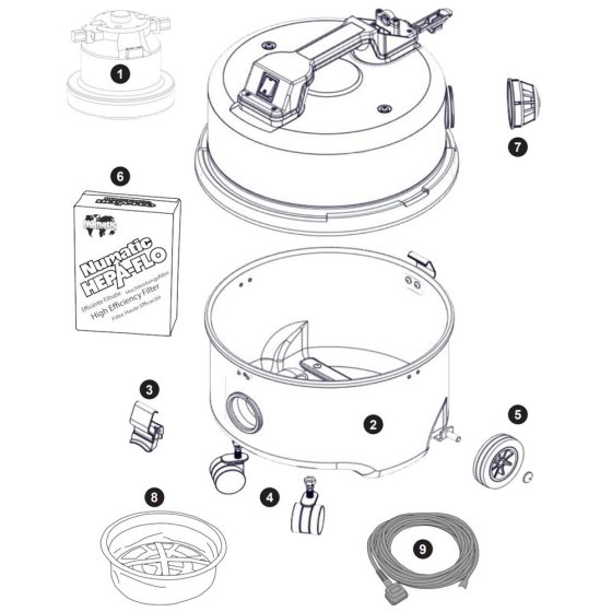 Numatic NQS250 Assembly