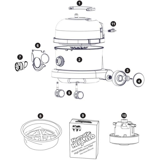 Numatic NRV240 Assembly