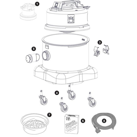 Numatic NVQ380 Assembly