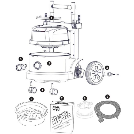 Numatic PPT390 Assembly