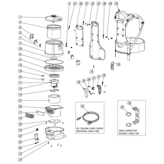 Numatic RSV150 Assembly