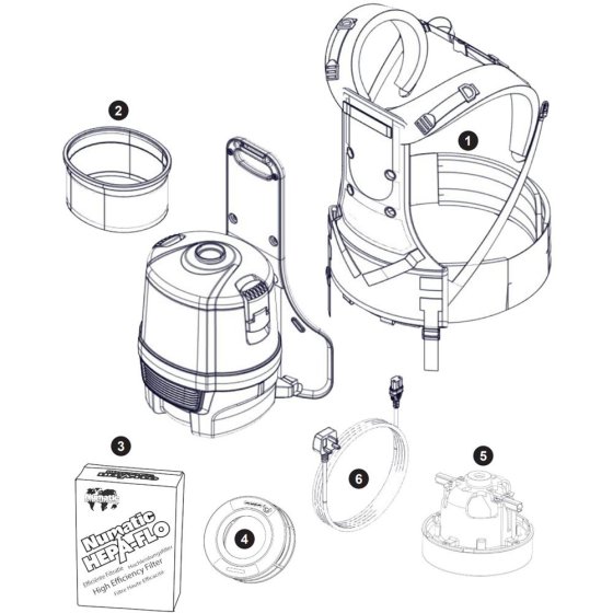 Numatic RSV150H Assembly
