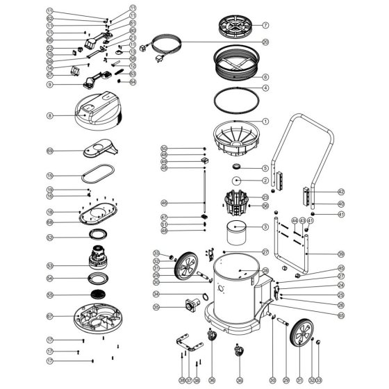 Numatic WV900 Assembly