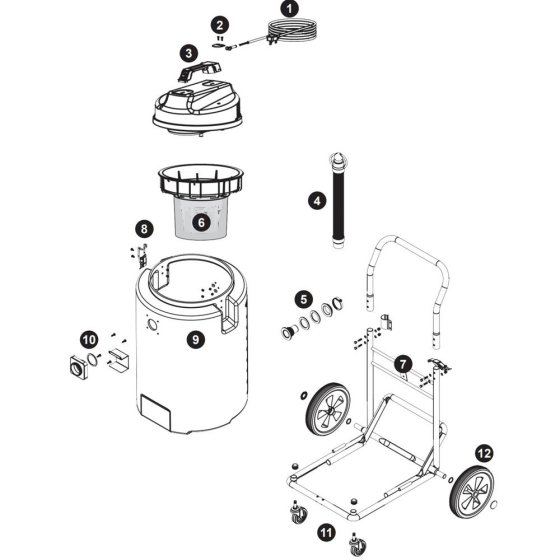 Assembly for Numatic WVD2000DH