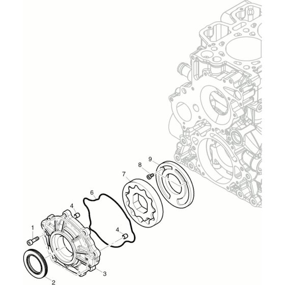 Oil Pump Assembly for HATZ 4H50T.10