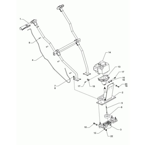 Drive Assembly for Wacker P31A Screed