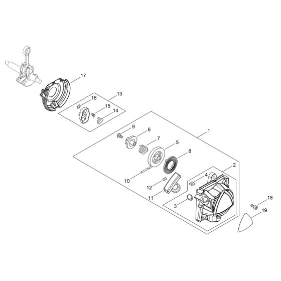 Recoil Starter for ECHO PAS-2620ES