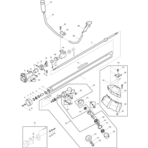 Shaft Assembly for Makita RBC420E