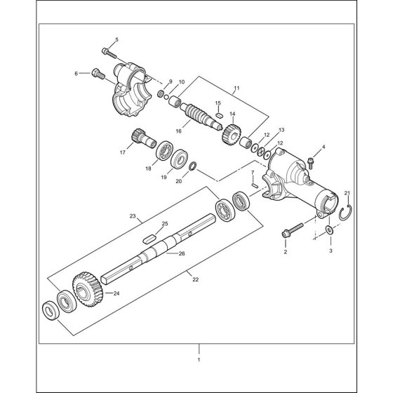 Gear Case for ECHO PAS-PROSWEEP