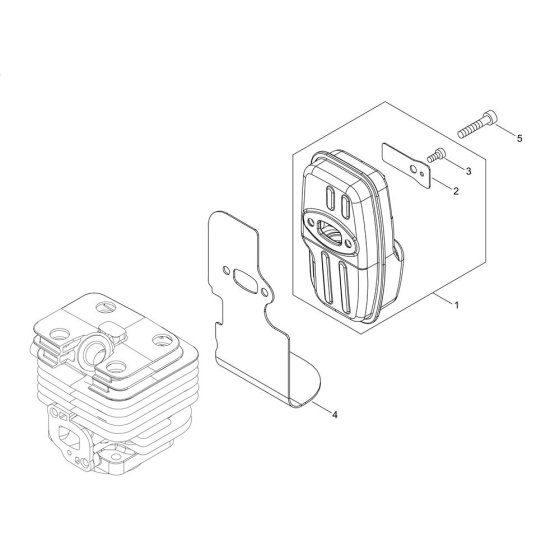 Muffler for ECHO PB-2620
