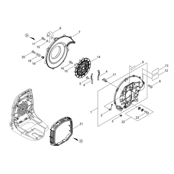 Fan Case for ECHO PB-580