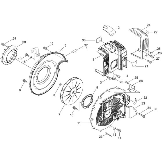 Fan Case for ECHO PB-760LN