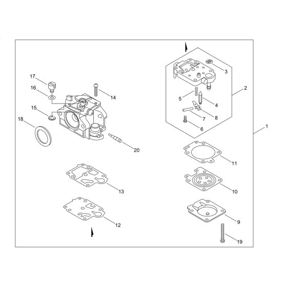 Carburetor for ECHO PB-770