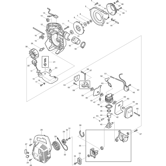 Makita PB250 Main Assembly
