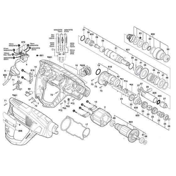 Rotary Hammer Assembly for Bosch