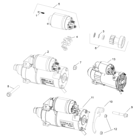 Kohler PCH740 Starting Parts