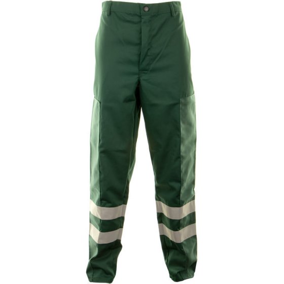 Patch Trousers Poly/Cotton H/Duty Reinforced Legs Tall Fit Bottle Green 32t