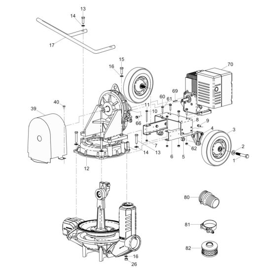 Pump Assembly for Wacker PDI3A