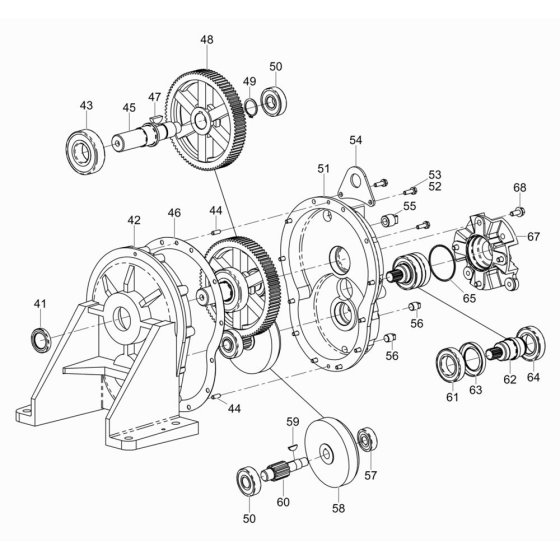 Gearbox Assembly for Wacker PDT3