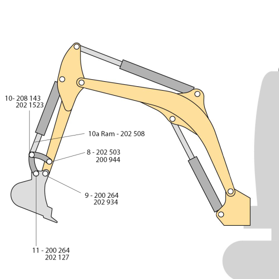 Pins & Bushes for Kubota KX36-3