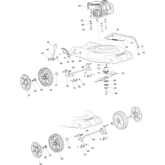 Main Assembly for Makita PLM4817
