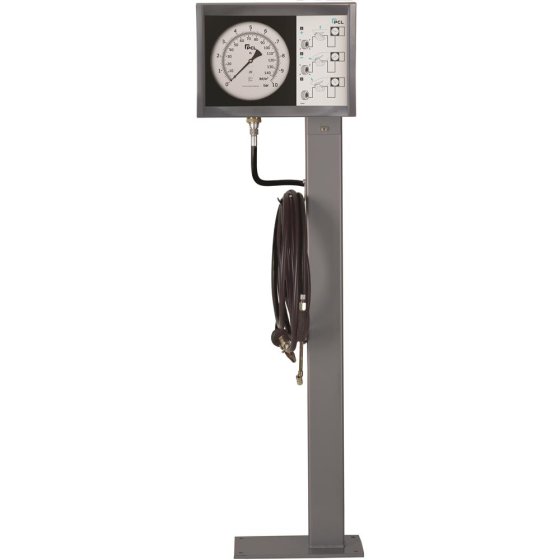 PCL Post Meter 0-140 Psi & 0-10 Bar 7.6m Co-Axial Hose & SCO Connector - PM1H02