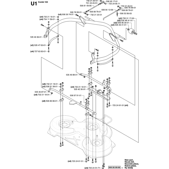103cm Cutting Deck Assembly