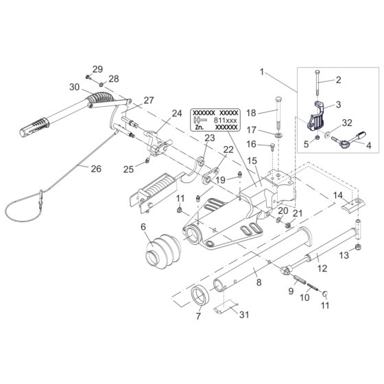 Complete Assembly for AL-KO Profi V 3500 (811912) Overrun Device
