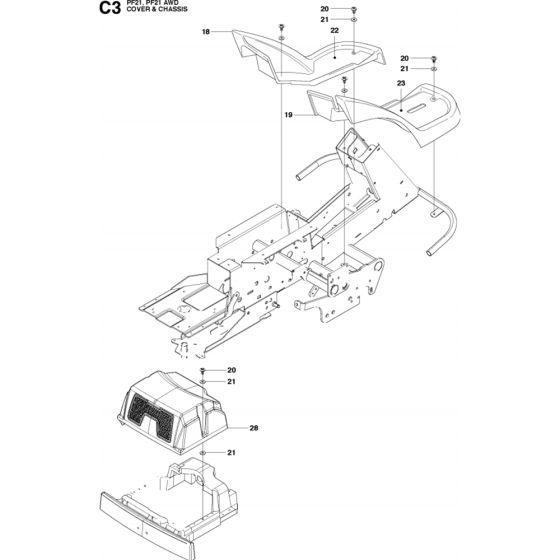 Chassis & Enclosures for Husqvarna