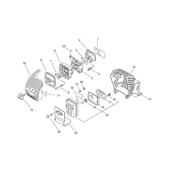 Air Cleaner & Muffler for PT266S