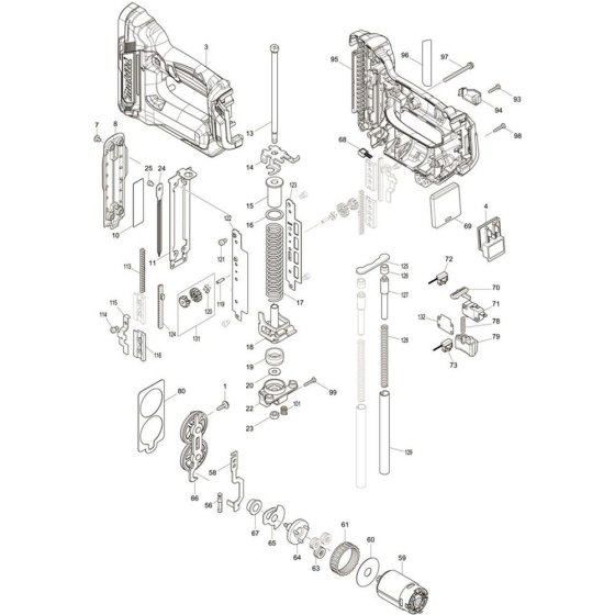 Makita PT354DZ Main Assembly