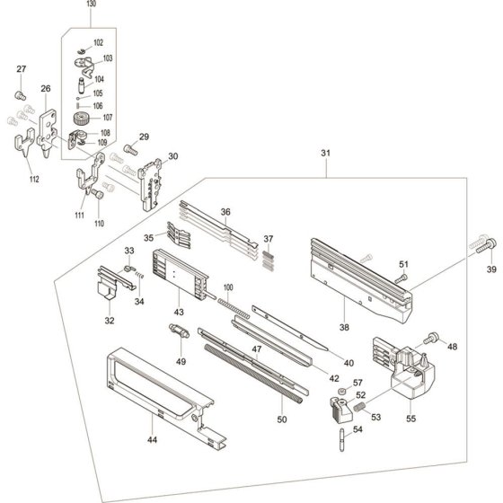 Main Assembly for Makita PT354DZ