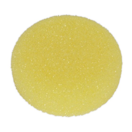 Buffing & Polishing Foam Head Hook & Loop Dia.80 x 25mm Yellow/Coarse Sealey Part No. PTCCHV79Y