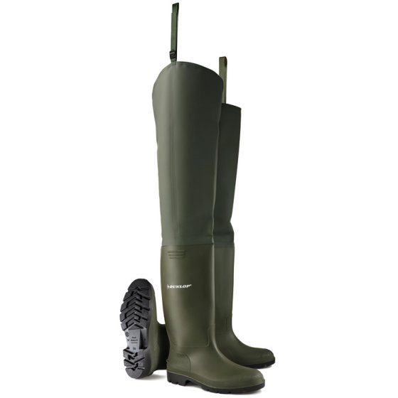 Thigh Wader Pants PVC Non Safety Agricultural Sector Use Green Size 06