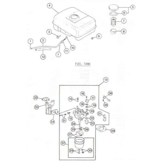 Fuel Tank & Carburettor