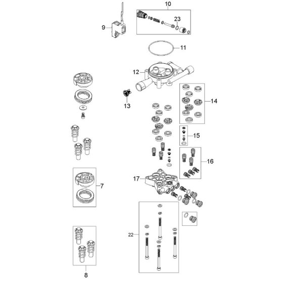 Pump Assembly for PW 235